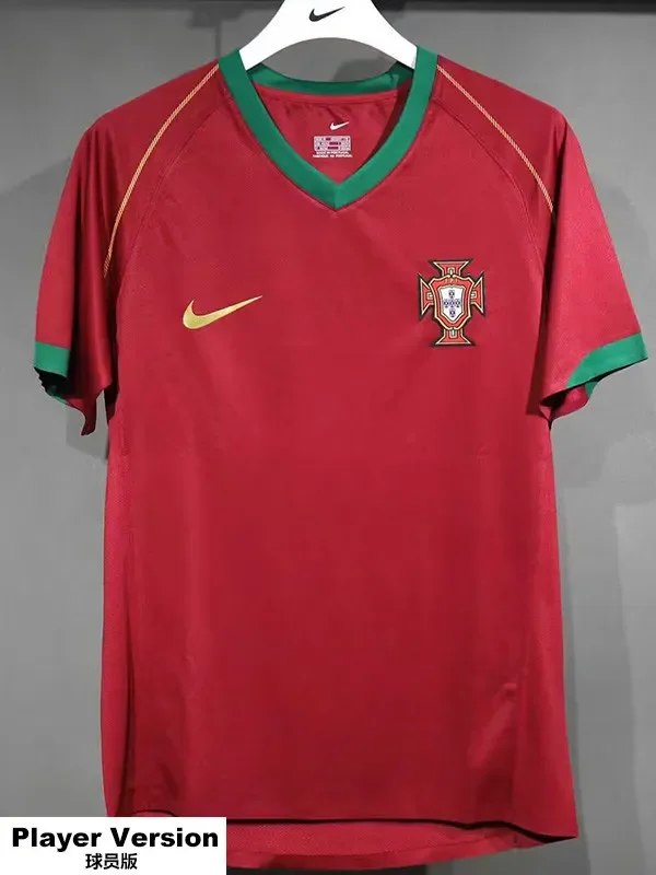 2006 Portugal Home Player Version 球员 Retro Soccer Jersey