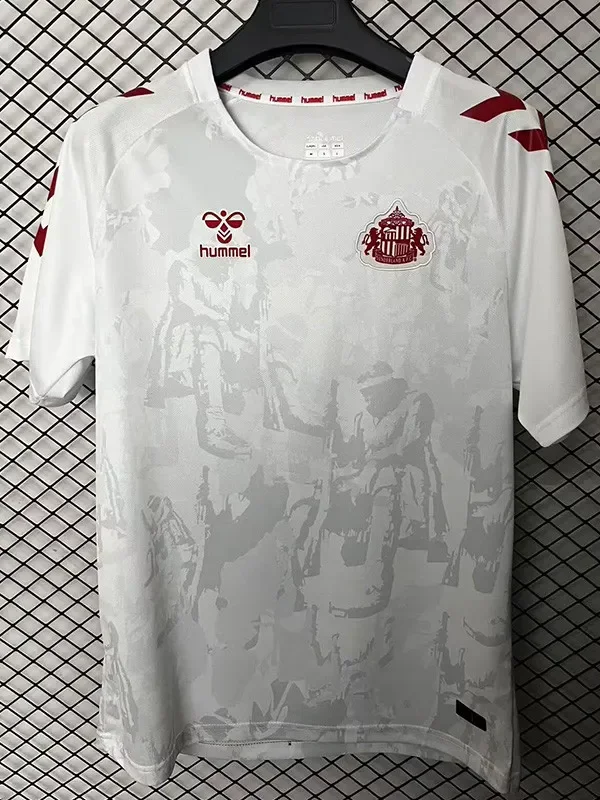 2025-26 Sunderland White Special Edition Fans Soccer Jersey