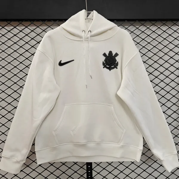2025-26 Corinthians White Hoody 白色(黑标加绒)