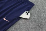 2025-26 France Fancy blue Half Pull Tracksuit (半拉链)