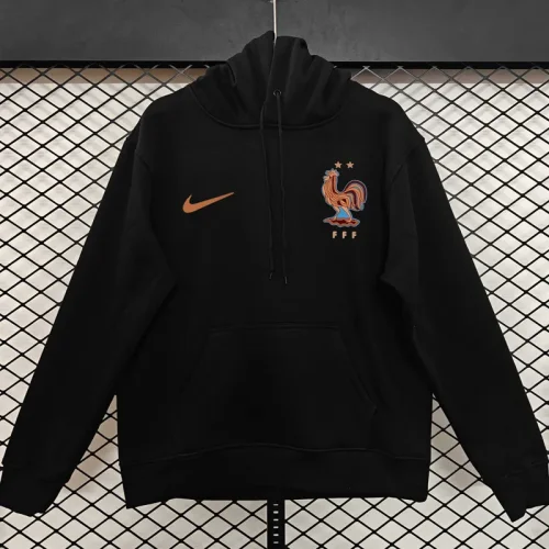 2025-26 France Black Hoody 黑色(加绒)
