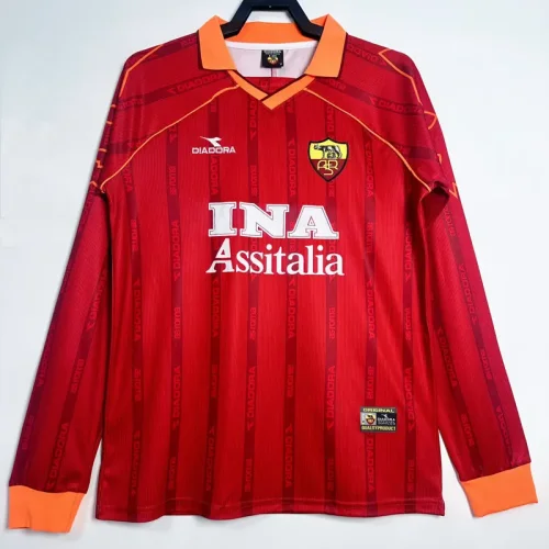 1999-2000 Roma Home Long Sleeve Retro Soccer Jersey (长袖)