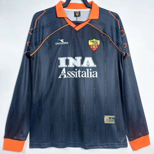 1999-2000 Roma Third Long Sleeve Retro Soccer Jersey (长袖)
