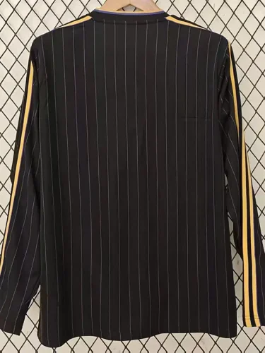 2025-26 Man Utd Black Casual Edition Long Sleeve Training (长袖)(金标)