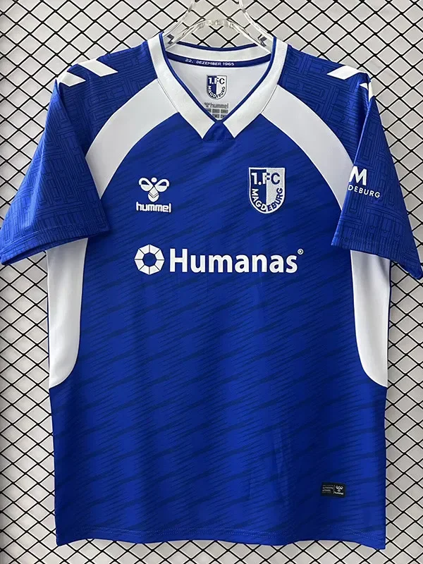 2025-26 Magdeburg Home Fans Soccer Jersey