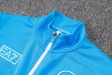 2025-26 Napoli Lake blue Jacket Tracksuit #A2599