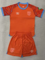 2025-26 West Ham Orange Goalkeeper Kids Soccer Jersey 2025-26 West Ham Orange Goalkeeper Kids Soccer Jersey