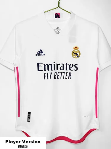 2020-2021 RMA Home Player Version 球员 Retro Soccer Jersey