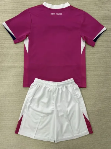 2025-26 Toulouse Away Kids Soccer Jersey