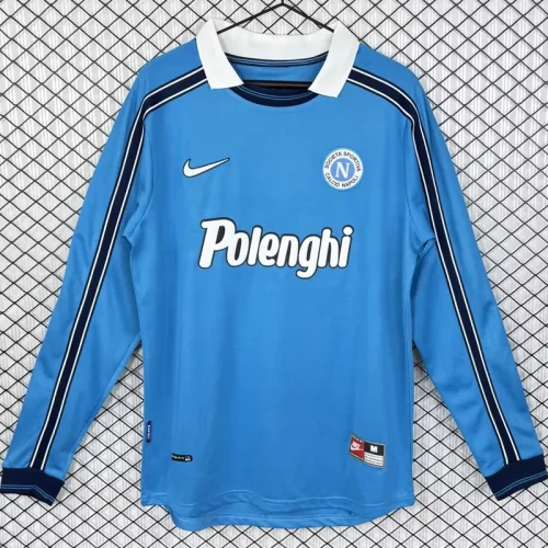 1998-1999 Napoli Home Long Sleeve Retro Soccer Jersey (长袖)