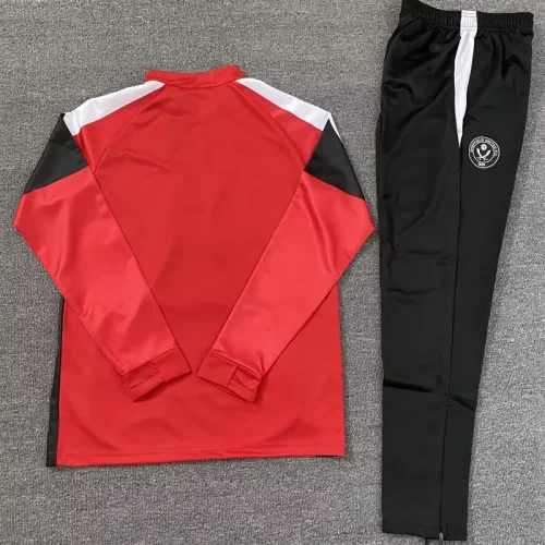2025-26 Sheffield United Red Half Pull Tracksuit (Pants Have Pocket)(半拉链)