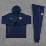 2025-26 BAR Royal blue Hoodie Jacket Tracksuit #01