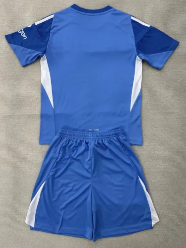2025-26 Nottingham Forest Blue Goalkeeper Kids Soccer Jersey