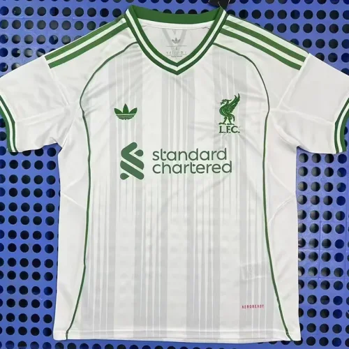 2025-26 LIV White Green Fans Training shirts