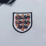 1990 England Home Kids Retro Soccer Jersey