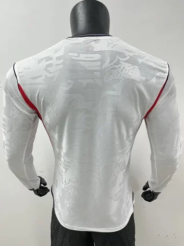 26-27 England Home Long Sleeve Player Version Soccer Jersey (长袖球员)