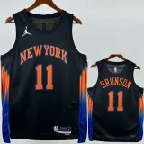 2025-26 KNICKS BRUNSON #11 Black Top Quality Hot Pressing NBA Jersey