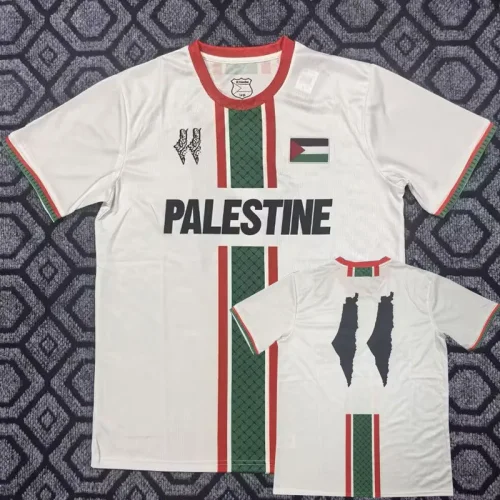 2025-26 Palestina White Special Edition Training shirts 英文版