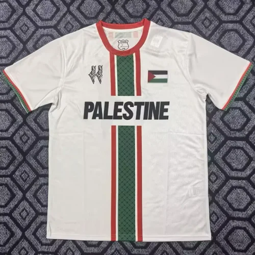 2025-26 Palestina White Special Edition Training shirts 英文版