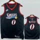 2025-26 76ERS MAXEY #0 Black Top Quality Hot Pressing NBA Jersey (V领)