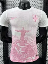 2025-26 Brazil Pink White Special Edition Player Version Soccer Jersey