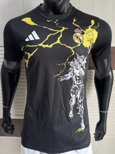 2025-26 RMA Black Joint Edition Player Version Training Shirts (漫画版)