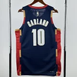 2025-26 Cleveland Cavaliers GARLAND #10 Royal blue Retro Top Quality Hot Pressing NBA Jersey (V领)