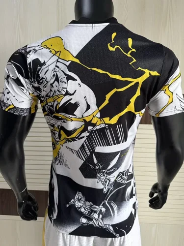 2025-26 RMA White Black Joint Edition Player Version Training Shirts (漫画版)