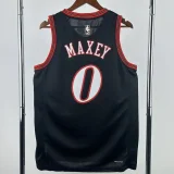 2025-26 76ERS MAXEY #0 Black Top Quality Hot Pressing NBA Jersey (V领)