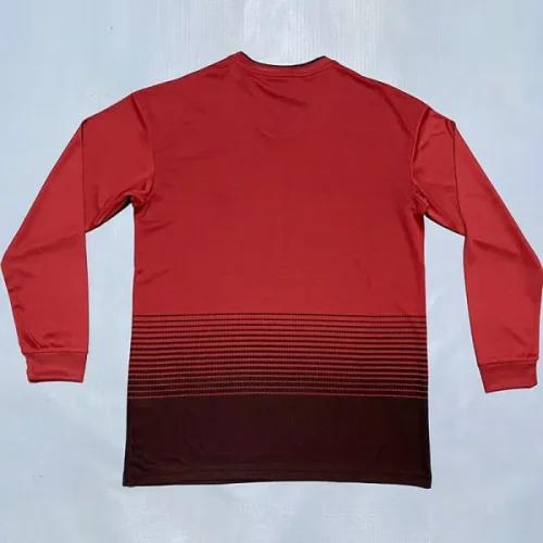 2018-2019 Man Utd Home Long Sleeve Retro Soccer Jersey (长袖)