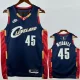 2025-26 Cleveland Cavaliers MITCHELL #45 Royal blue Retro Top Quality Hot Pressing NBA Jersey (V领)