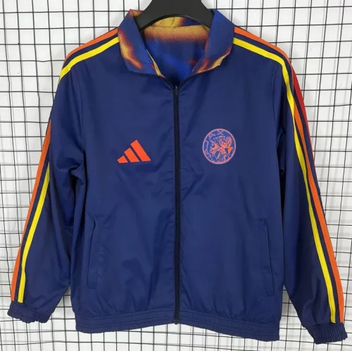 2025-26 Ajax Orange & Royal blue Double Sided Windbreaker (双面风衣)