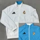 2025-26 RMA White & Lake Blue Double Sided Windbreaker (双面风衣)