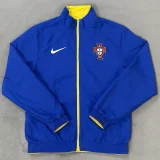 2025-26 Portugal Blue & Yellow Double Sided Windbreaker (双面风衣)