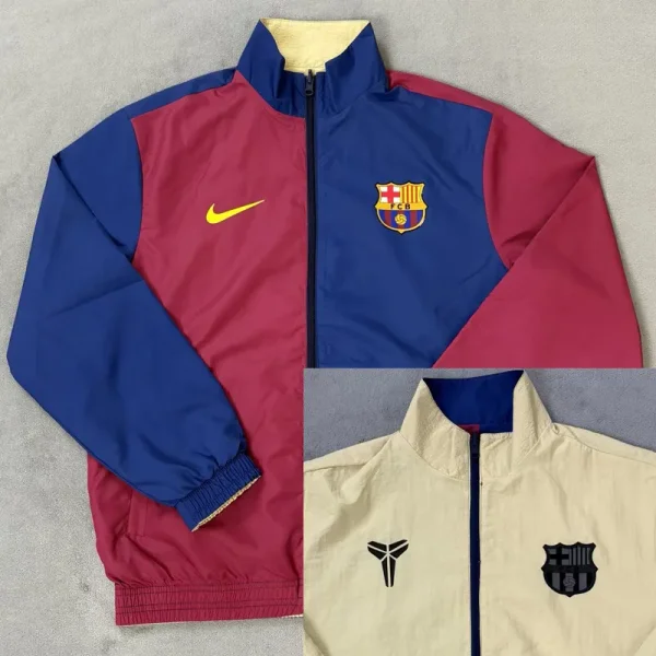 2025-26 BAR Red Blue & Yellow Double Sided Windbreaker (双面风衣)