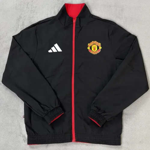 2025-26 Man Utd Red & Black Double Sided Windbreaker (双面风衣)