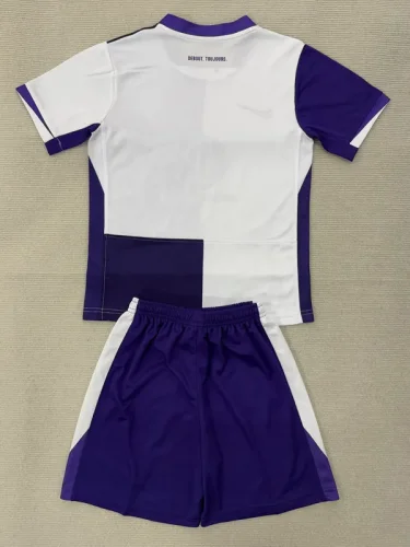 2025-26 Toulouse Home Kids Soccer Jersey