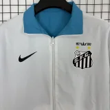 2025-26 Santos FC Green & White Double Sided Windbreaker (双面风衣)