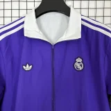 2025-26 RMA Purple & White Double Sided Windbreaker (双面风衣)