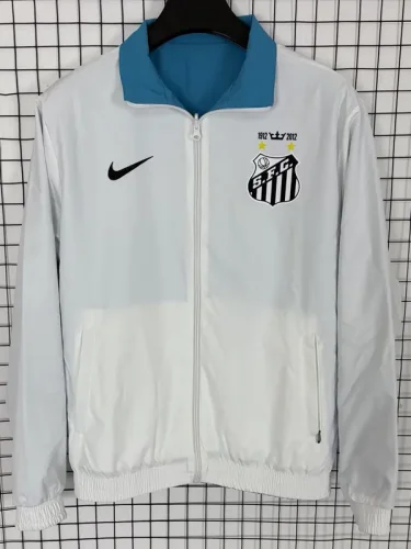 2025-26 Santos FC Green & White Double Sided Windbreaker (双面风衣)