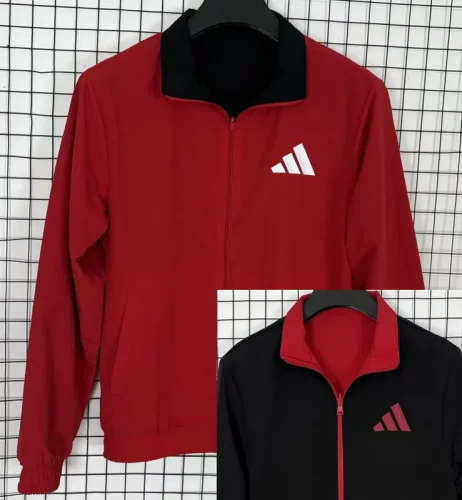 2025-26 AD Red & Black Double Sided Windbreaker (双面风衣)