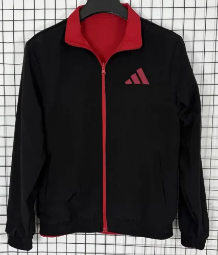 2025-26 AD Red & Black Double Sided Windbreaker (双面风衣)