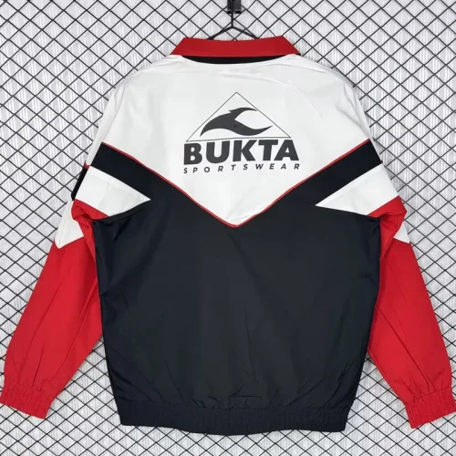 1992-1993 Sevilla White Black Retro Windbreaker