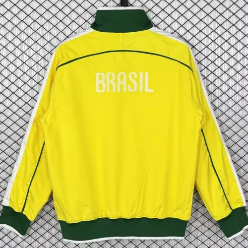 2010-2011 Brazil Yellow Retro Windbreaker