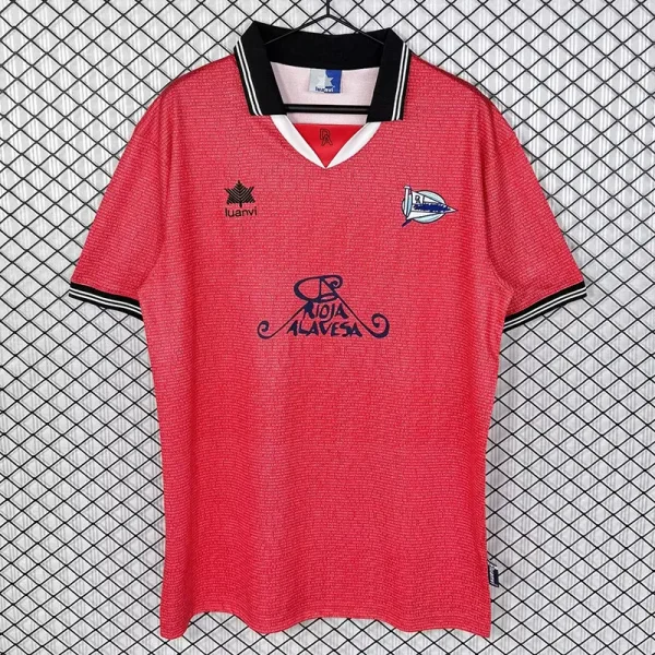 2000-2001 Alaves UEFA Cup Pink Retro Soccer Jersey