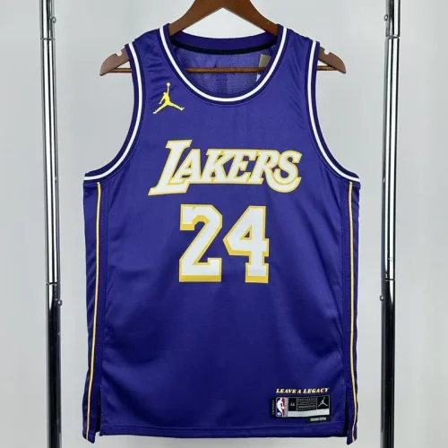 2025-26 Lakers BRYANT #24 Purple Top Quality Hot Pressing NBA Jersey (Trapeze Edition) 飞人版