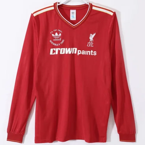 1986-1987 LIV Home Long Sleeve Retro Soccer Jersey (长袖)