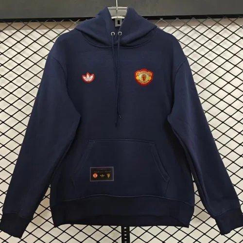2025-26 Man Utd Royal blue Hoody 宝蓝色(加绒)