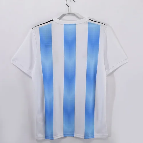 2018 Argentina Home Retro Soccer Jersey