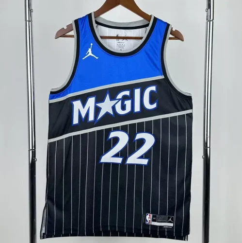 2025-26 Magic WAGNER #22 Black Top Quality Hot Pressing NBA Jersey (Trapeze Edition) 飞人版